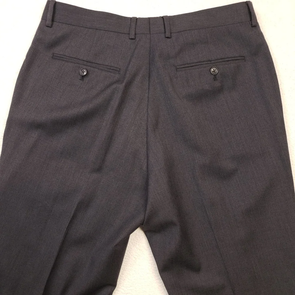 Jos. A. Bank Suit Set Men 40R 34W Gray Executive 100% Wool Tailored Fit 2-Button